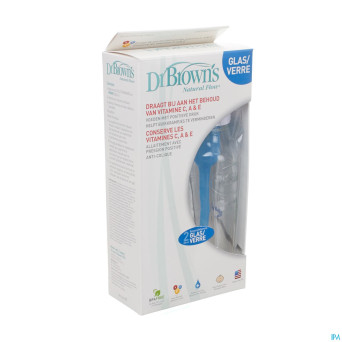Dr brown biberon 2x240ml verre    escos