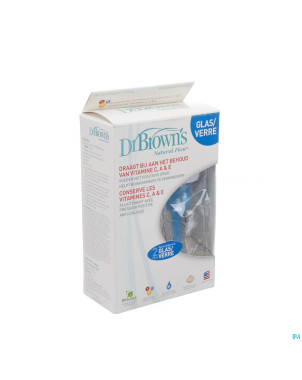 Dr brown biberon 2x120ml verre    escos