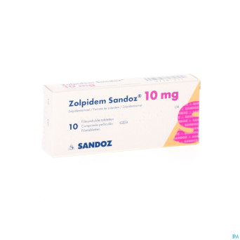 Zolpidem sandoz 10mg tabl 10 x 10 mg