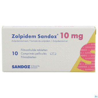 Zolpidem sandoz 10mg tabl 10 x 10 mg