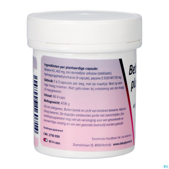 Betaine hcl + pesine    v-caps  60    deba