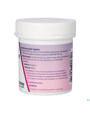 Betaine hcl + pesine    v-caps  60    deba