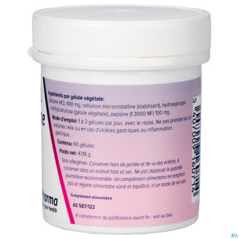 Betaine hcl + pesine    v-caps  60    deba