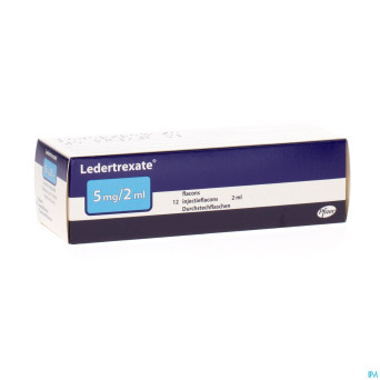 Ledertrexate 5 mg fl inj 12x  5mg/2 ml
