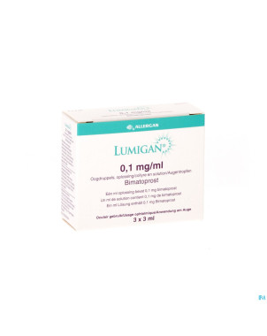 Lumigan collyre 0,1mg/1ml 3 x 3ml