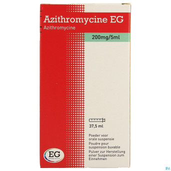 Azithromycine 200mg/5ml eg pulv susp buva 37,5 ml