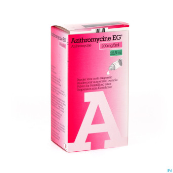 Azithromycine 200mg/5ml eg pulv susp buva 22,5 ml