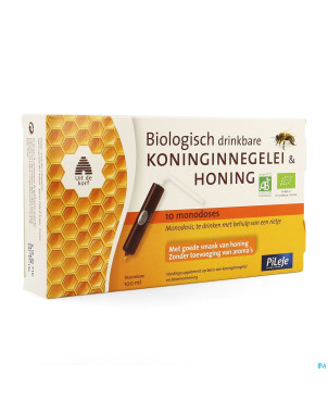 Gelee royale et miel bio buvable unidose 10x10ml