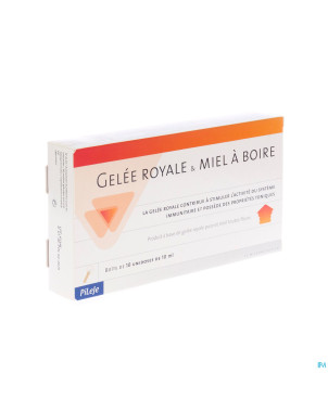 Gelee royale et miel bio buvable unidose 10x10ml