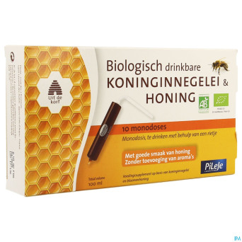 Gelee royale et miel bio buvable unidose 10x10ml