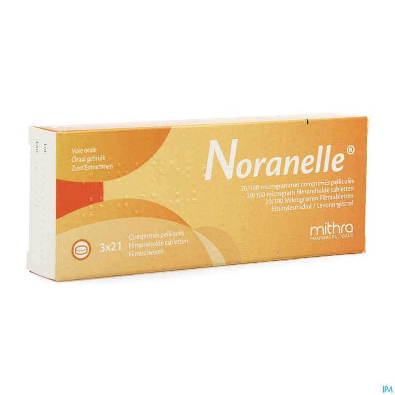 Noranelle 20/100mcg comp pell  3 x 21