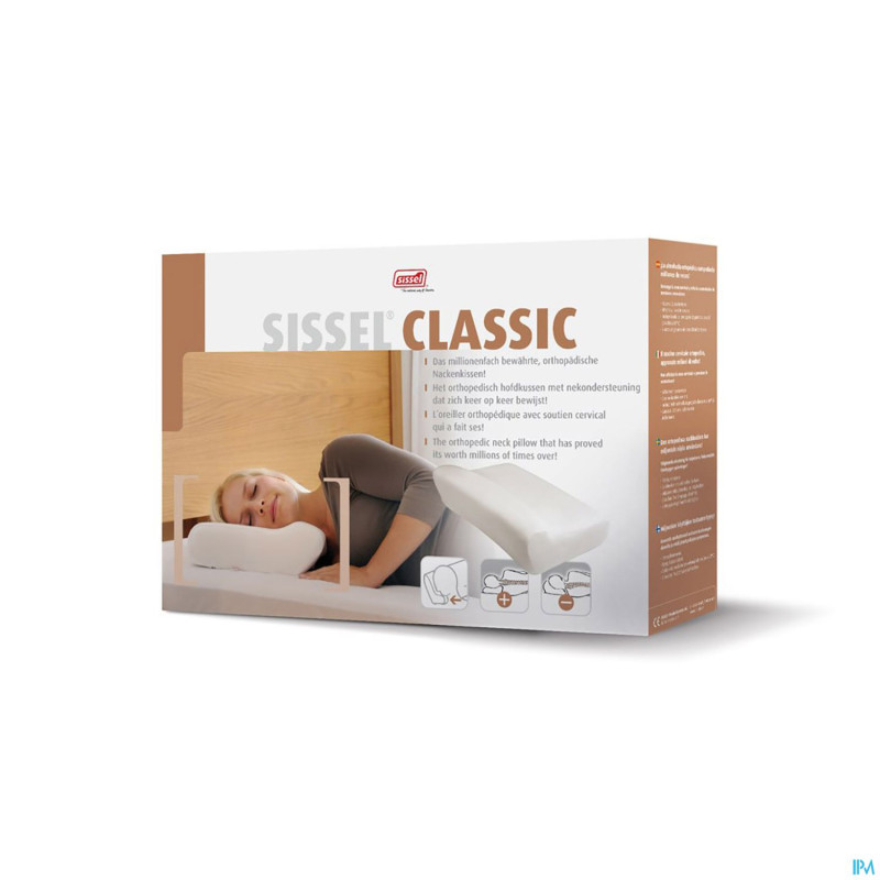 Sissel classic oreiller orthoped.medium+taie coton