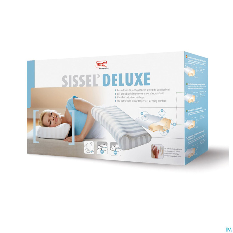 Sissel deluxe oreiller large + taie matelassee