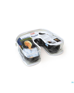 Sissel buchi bleu oreiller nuque garni de sarrasin