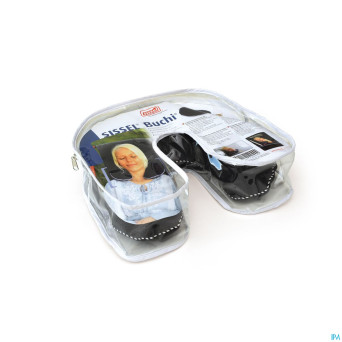 Sissel buchi gris oreiller nuque garni de sarrasin