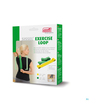 Sissel exercise looop set 2 pieces (vert et jaune)