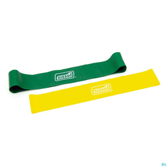 Sissel exercise looop set 2 pieces (vert et jaune)