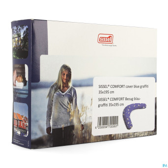 Sissel housse coton graffiti pour coussin comfort