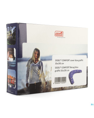 Sissel housse coton graffiti pour coussin comfort