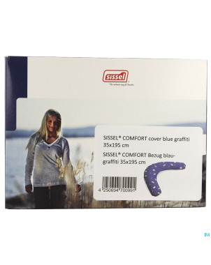 Sissel housse coton graffiti pour coussin comfort