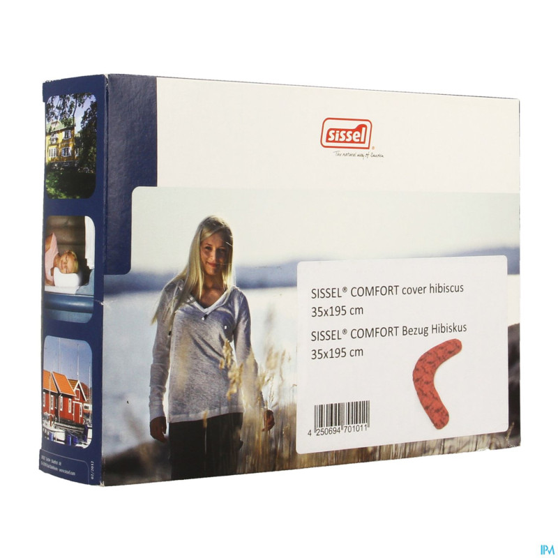 Sissel housse coton hibiscus pr coussin comfort
