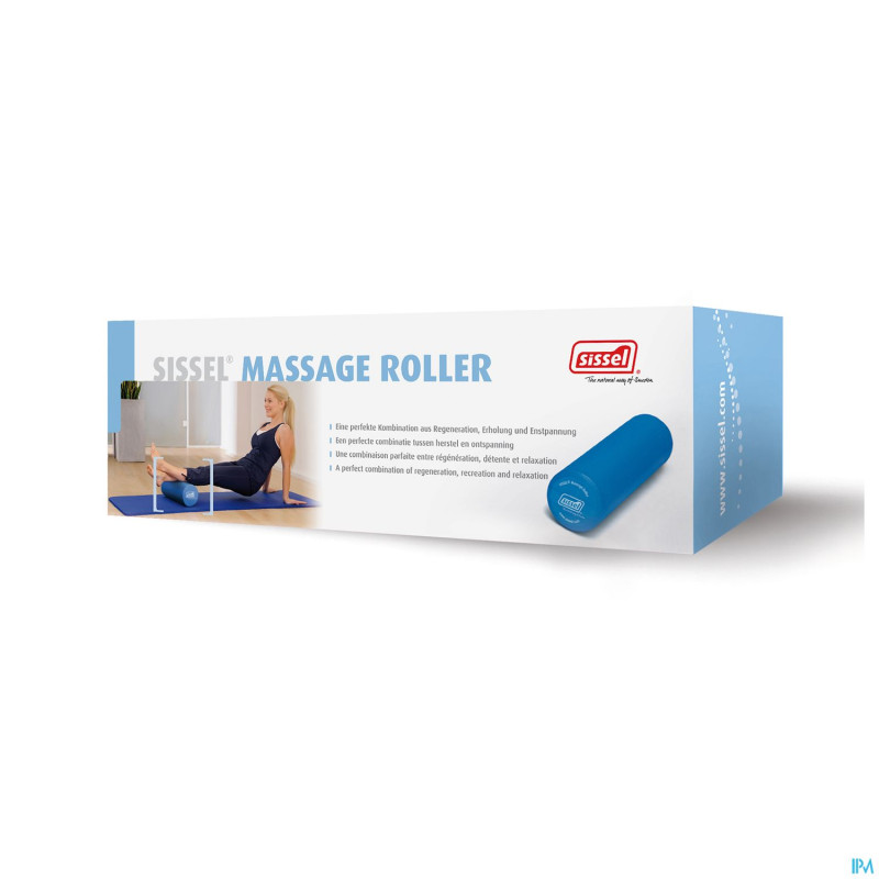 Sissel pilates roller pro  45cm bleu