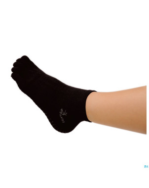 Sissel pilates sockx coton noir   l-xl t40-45