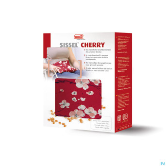Sissel cherry coussin noyaux cerise 23x26cm