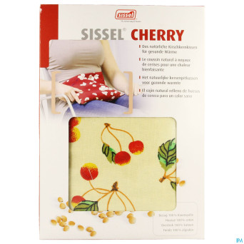 Sissel cherry coussin noyaux cerise 23x26cm