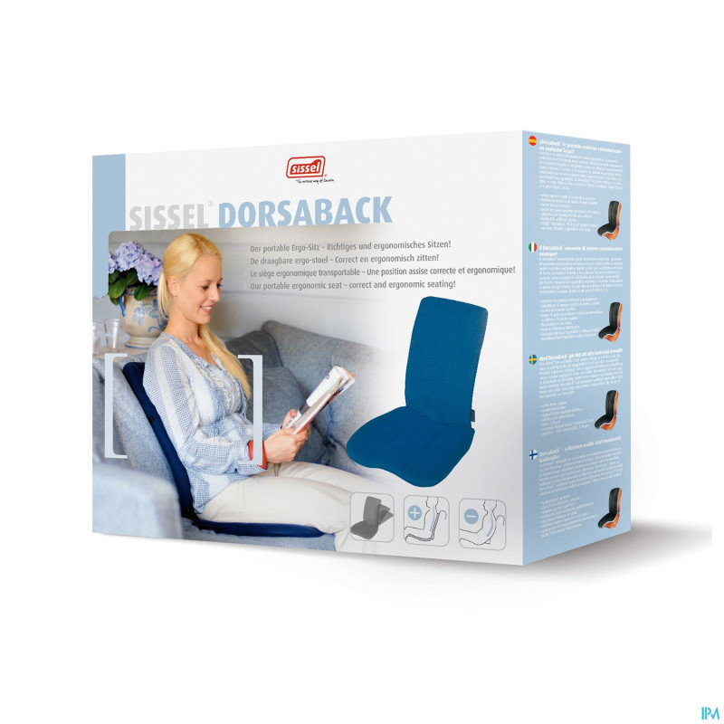 Sissel dorsaback +pad support dos+lombaire noir