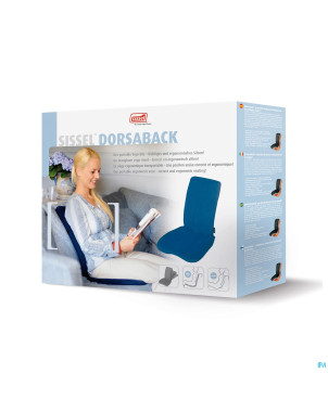 Sissel dorsaback +pad support dos+lombaire noir