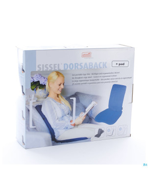 Sissel dorsaback +pad support dos+lombaire noir