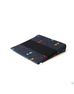 Sissel sit colour coussin triang.noir-coul. a/slip