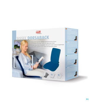 Sissel dorsaback +pad support dos+lombaire bleu