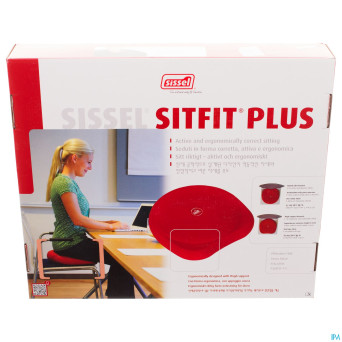 Sissel sitfit plus coussin ballon noir + pompe