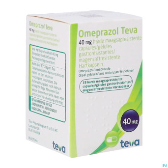 Omeprazol teva 40mg caps gastro resist pilulier 28