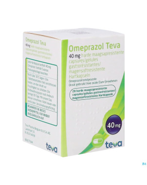 Omeprazol teva 40mg caps gastro resist pilulier 28