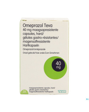 Omeprazol teva 40mg caps gastro resist pilulier 28