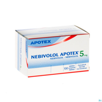 Nebivolol apotex tabl 100 x 5 mg
