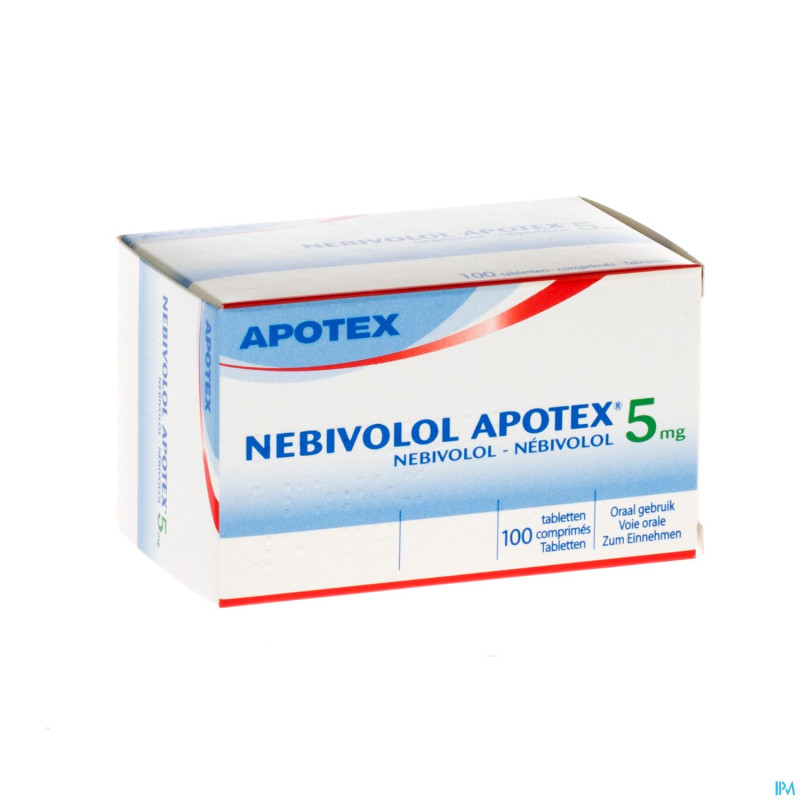 Nebivolol apotex tabl 100 x 5 mg