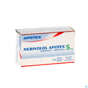 Nebivolol apotex tabl  56 x 5 mg