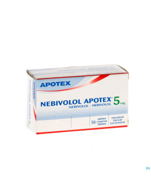 Nebivolol apotex tabl  56 x 5 mg