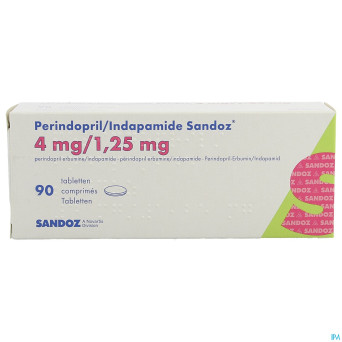 Perindopril/indapamide sandoz tabl 90x4mg/1,250mg