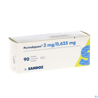 Perindopril/indapamide sandoz tabl 90x2mg/0,625mg