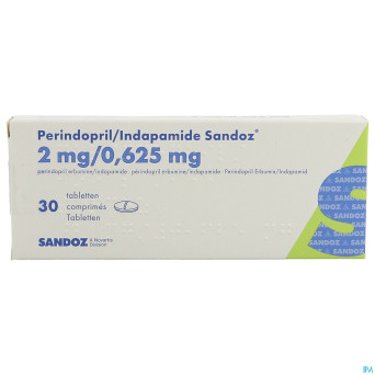 Perindopril/indapamide sandoz tabl 30x2mg/0,625mg
