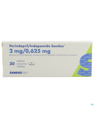 Perindopril/indapamide sandoz tabl 30x2mg/0,625mg