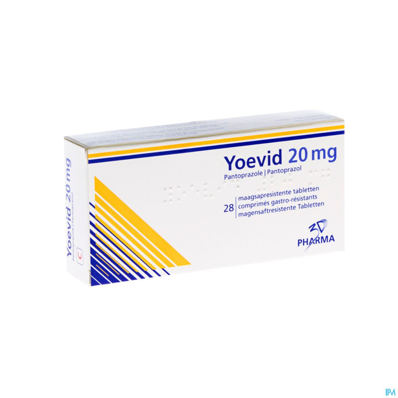 Yoevid 20 mg comp gastro res  28