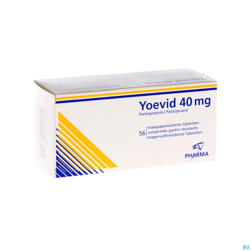 Yoevid 40 mg comp gastroresist  56