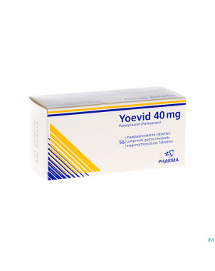 Yoevid 40 mg comp gastroresist  56