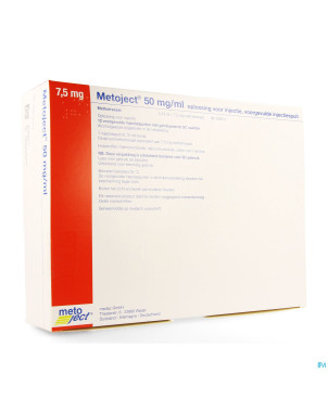 Metoject 50mg/ml sol inj ser pre  7,5mg/0,15ml 12